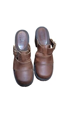 NICOLE LUNA DE MIEL MUJER Y2K HEBILLA MARRÓN PLATAFORMA BLOQUE SANDALIAS TALLA 6 Foto 1 de 4