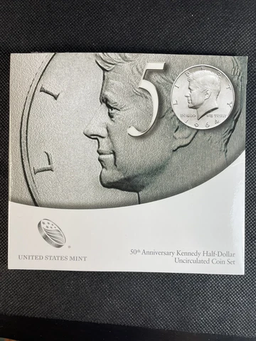 US 2014 50th Anniversary Kennedy Half-Dollar Set Cover
