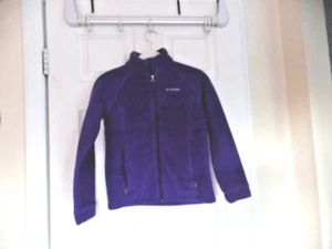 COLUMBIA NICE CHILDREN PURPLE FLEECE JACKET SZ M 10-12 EUC - Picture 1 of 7