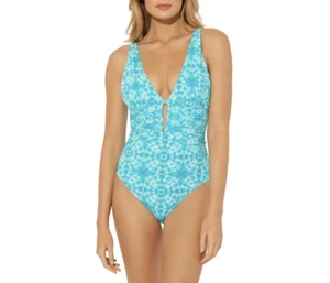 Traje de baño de una pieza Make Waves Mio BLEU BY ROD BEATTIE talla 10 - Imagen 1 de 8