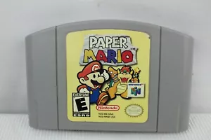 Paper Mario (Nintendo 64, 2001) Authentic N64 Cleaned/tested/works/Good Conditio - Picture 1 of 12