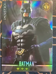 Injustice Gods Among Us arcade card 32/120 Batman Series 3 Holo Foil - Picture 1 of 2