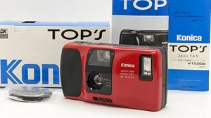 Works [Open Box] Konica TOP'S RED 35mm Point & Shoot Film Camera from Japan #111 - Picture 1 of 19