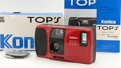 Works [Open Box] Konica TOP'S RED 35mm Point & Shoot Film Camera from Japan #111 - Image 1 of 4