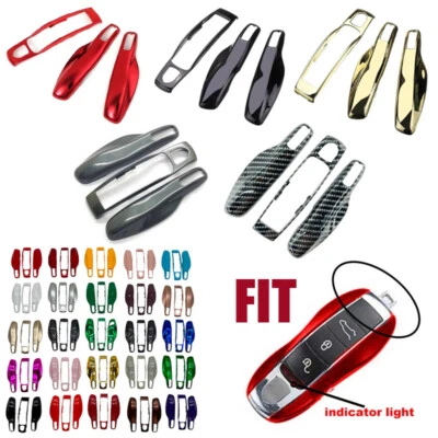 Custodia cover chiave telecomando rivestimento fob adatta per Porsche Panamera Cayenne Macan 911