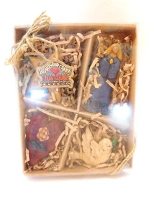 Adornos de Navidad Jjim Shore (Juego de 4) Nuevos en Caja 2002 #105545 - Imagen 1 de 8