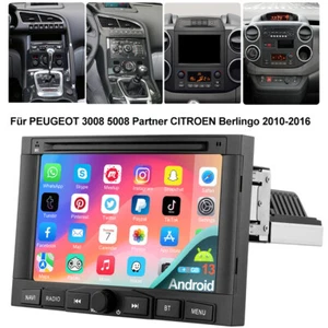 9" Android 13 Autoradio Für Citroen Berlingo Partner Peugeot 3008 5008 2010-2016 - Bild 1 von 24