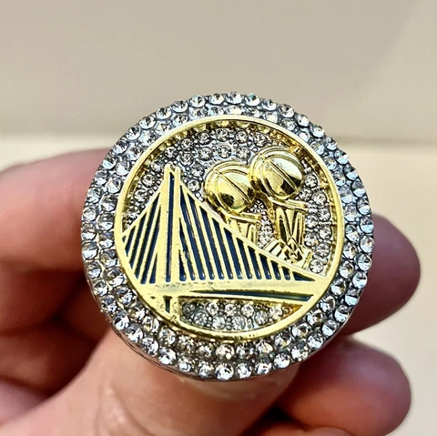 Golden State Warriors 2018 Back To Back Champions Relica Ring SGA w/box Cover