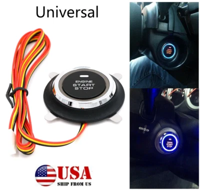 12V Car Engine Start Stop Push Button Keyless Entry Ignition Starter Switch(USA) - Image 1 of 4