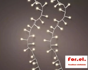 WEIHNACHTSLICHTER CHERRY 500 LED WARMWEISS TRANSPARENTES KABEL 11 M - Bild 1 von 1