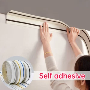 Self Adhesive Wall Skirting Border Line Ceiling Corner Wallpaper Sticker Durable - Picture 1 of 18