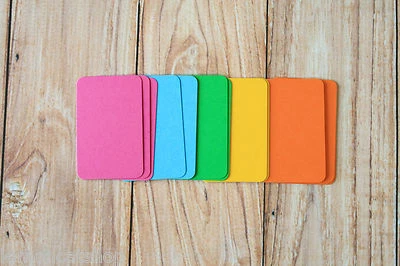 Vibrant Colours MINI Business Cards 50pc blank DIY escort cards craft name cards