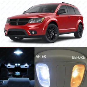 For 2009-2017 2018 Dodge Journey White LED Light Interior Package Kit WHITE 8x - Bild 1 von 9