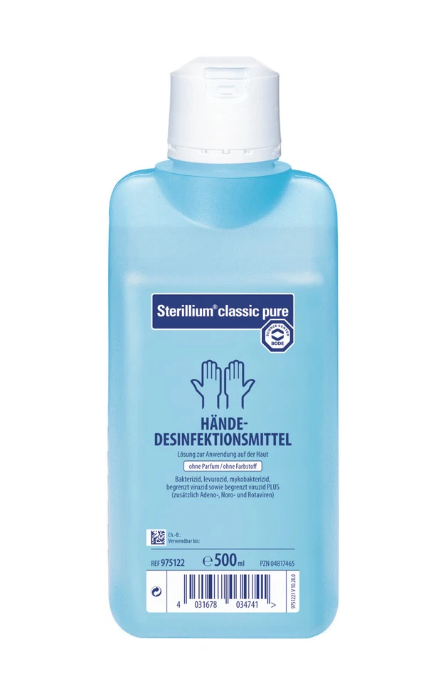 BODE CHEMIE GMBH & CO. KG Sterillium Classic Pure 500ml Flasche Händedesinfektion Desinfektionsmittel