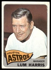 1965 TOPPS LUM HARRIS 274 POOR MGR BASEBALL HOUSTON ASTROS