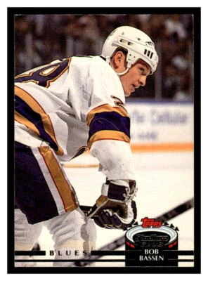 1992 Stadium Club #176 Bob Bassen - St. Louis Blues - Image 1 of 2