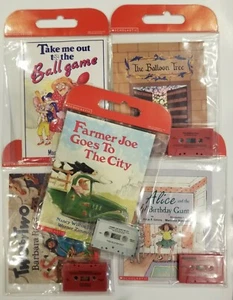 Cassette Story Book Scholastic Carry Along Tote Lot of 5 Vintage A15 - Picture 1 of 11
