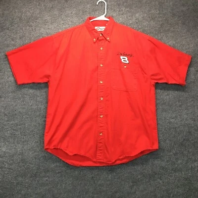 Competitors View Dale Earnhardt J. Camisa Hombre XL Denim Rojo S/S Botón Abajo Nascar Foto 1 de 4