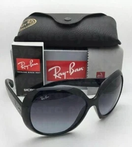 Ray-Ban Jackie Ohh II Sunglasses RB4098 601/8G 60MM Polished Black Grey Gradient - Picture 1 of 9