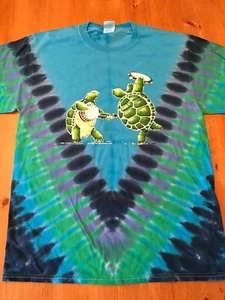 NEW Grateful Dead Tie Dye T-Shirt Batik Terrapin M L XL Cotton Garcia Turtle - Picture 1 of 4