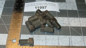 7/16-14x3/4" Square Head Set Screw Cup Point Black Plain Finish Lot of 10 - Picture 1 of 4