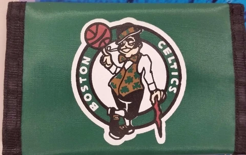 NBA Boston Celtics Nylon Tri-Fold Wallet, NEW Cover