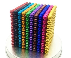 1000 Stück 5mm Kugelmagnet Interaktions-Desktop-Spielzeug 3D-Bausteine Spiel - Bild 1 von 2