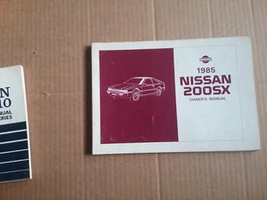 1985 NISSAN 200SX OWNERS MANUAL - Picture 1 of 1