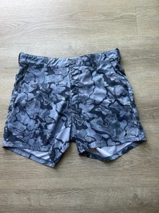 Men’s HUK Shorts Sz XL Blue Camo - Picture 1 of 7