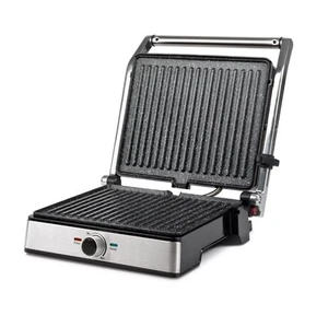 ELEKTRISCHER STEAKGRILL TOASTER ANTIHAFTPLATTE 2in1 PANINI FLEISCH - Bild 1 von 4