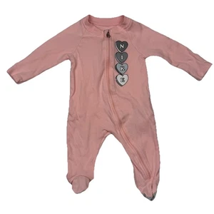 Baby Girl Nike Outfit Pink Coveralls Feet Hand Covers One Zip - Picture 1 of 18