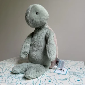 Jellycat Original Tortuga Tímida Nueva con Etiquetas Peluche con Bolsa para el Polvo (Colección Ocean) - Imagen 1 de 10