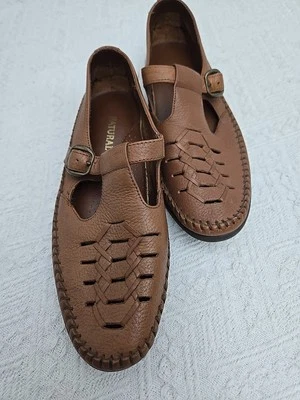 Naturalizer Mary Jane Leather Sandals Casual Womens 7B Work Everyday Comfort - Image 1 of 4