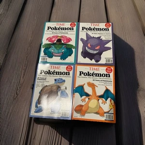 Time Magazine Pokemon 2025 Blastoise Venusaur Charizard Gengar lot of 4 - New - Picture 1 of 2
