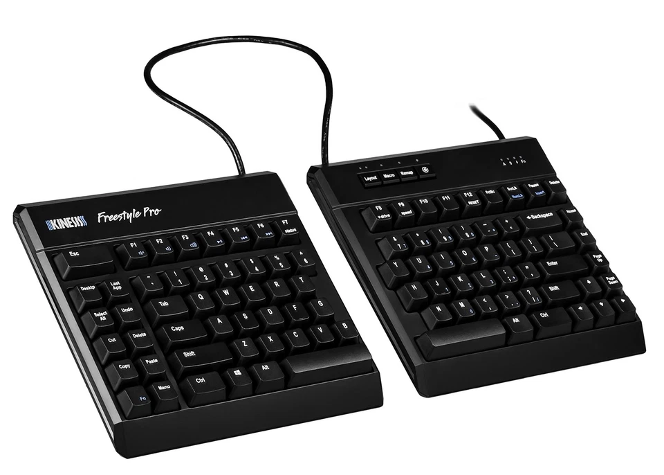 USB-A Freestyle Pro Quiet Ergonomic Split Mechanical Keyboard (Cherry MX Sile... - Image 1 of 4