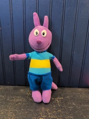 Pelúcia Backyardigans Austin 2006 NANCO Nick Jr. canguru roxo 11 polegadas - Imagem 1 de 3