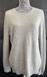 Suéter de punto suave de lujo Cashmere Charter Club para mujer grande cuello redondo - Imagen 1 de 9