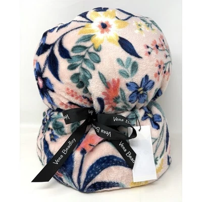 Vera Bradley Paradise Manta Coral Floral Nueva con Etiquetas Flores Jardín Rosa Claro Foto 1 de 4