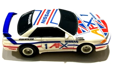 AFX 1/64 Nissan Skyline GTR No.1 F8978 Slot Car White - image 1 of 4