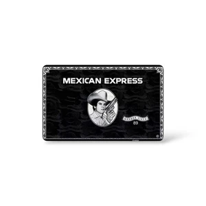 Mexican Express Banco Black Credit Card Sticker Debit Skin Decal Cover - Picture 1 of 4