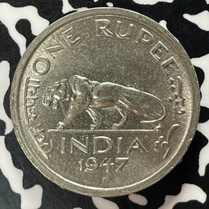 1947 India 1 Rupee Lot#T4990 High Grade! Beautiful! - Picture 1 of 2