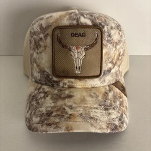 Gorra de béisbol Goorin Bros Animal Trucker Snapback Storm Dead Skull Bull marrón - Imagen 1 de 4