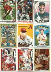 9 verschiedene PAUL GOLDSCHMIDT Karten Lot mit Prämien Arizona Diamondbacks Cardinals - Bild 1 von 1