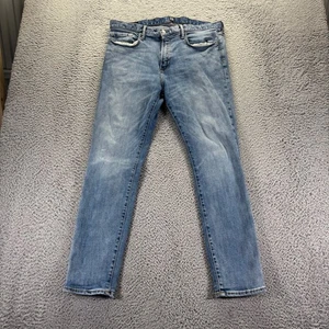 Gap 1969 Jeans Mens 36x30 Blue Medium Wash Cotton Stretch Skinny Fit - Picture 1 of 11