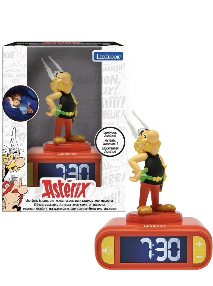 LEXIBOOK, Asterix, Asterix Nightlight Alarm Clock, Sounds and Melodies - Image 1 of 1