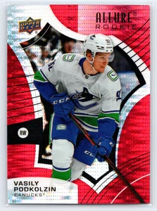 2021-22 Allure Vasily Podkolzin Red Rainbow Rookie Card #107 - Picture 1 of 2