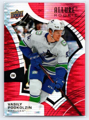 2021-22 Allure Vasily Podkolzin Red Rainbow Rookie Card #107 - Image 1 of 2