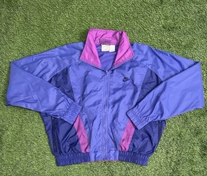 Giacca a vento Nike full zip colorata vintage donna anni 90 etichetta argento taglia S - Foto 1 di 4