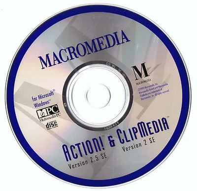 Macromedia Action! v. 2.5 SE and ClipMedia v. 2 SE (PC, 1993) - Image 1 of 2