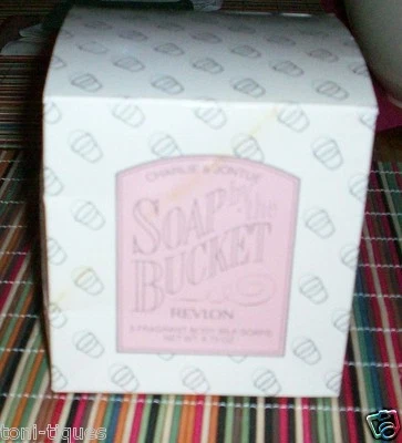 Jabón de seda fragante vintage Revlon Body Jontue & Charlie invitado por cubo difícil de encontrar Foto 1 de 4